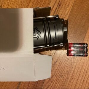 Gray Portable Lantern with Batteries